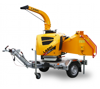 Мощная дробилка древесины на дизеле и с торможенным шасси с регулируемым дышлом (25 HP) LS 160 DWBS Мощная дробилка древесины на дизеле и с торможенным шасси с регулируемым дышлом (25 HP) LS 160 DWBS